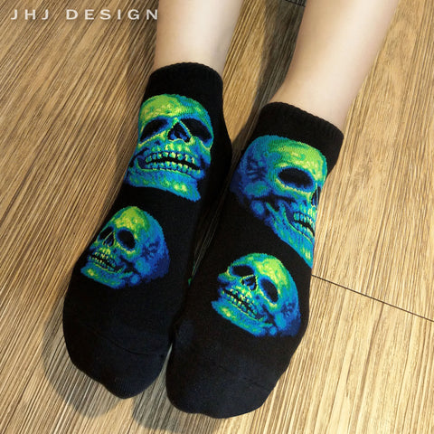 Skull Ankles Green Light Skull