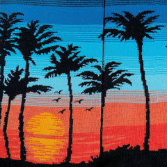 Palm tree with sunset(Black)