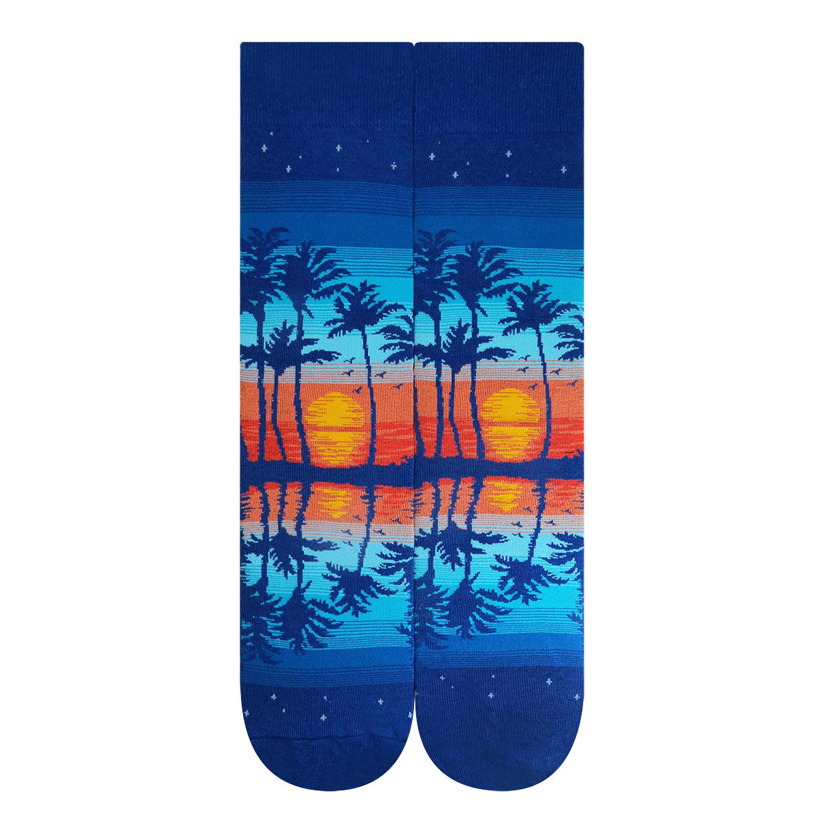 Palm tree with sunset(Blue)