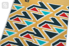 Chaossocks Aztec Triangles Mustard